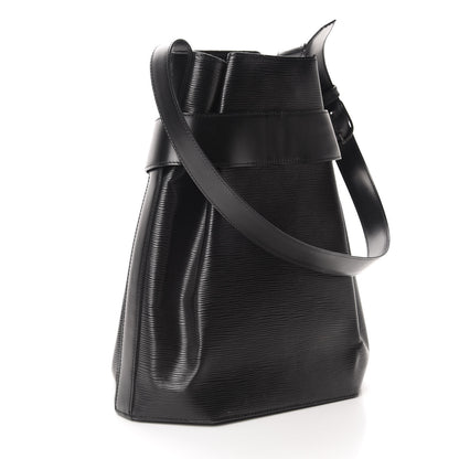 Louis Vuitton Epi Sac D'Epaule GM Black 4 of 14