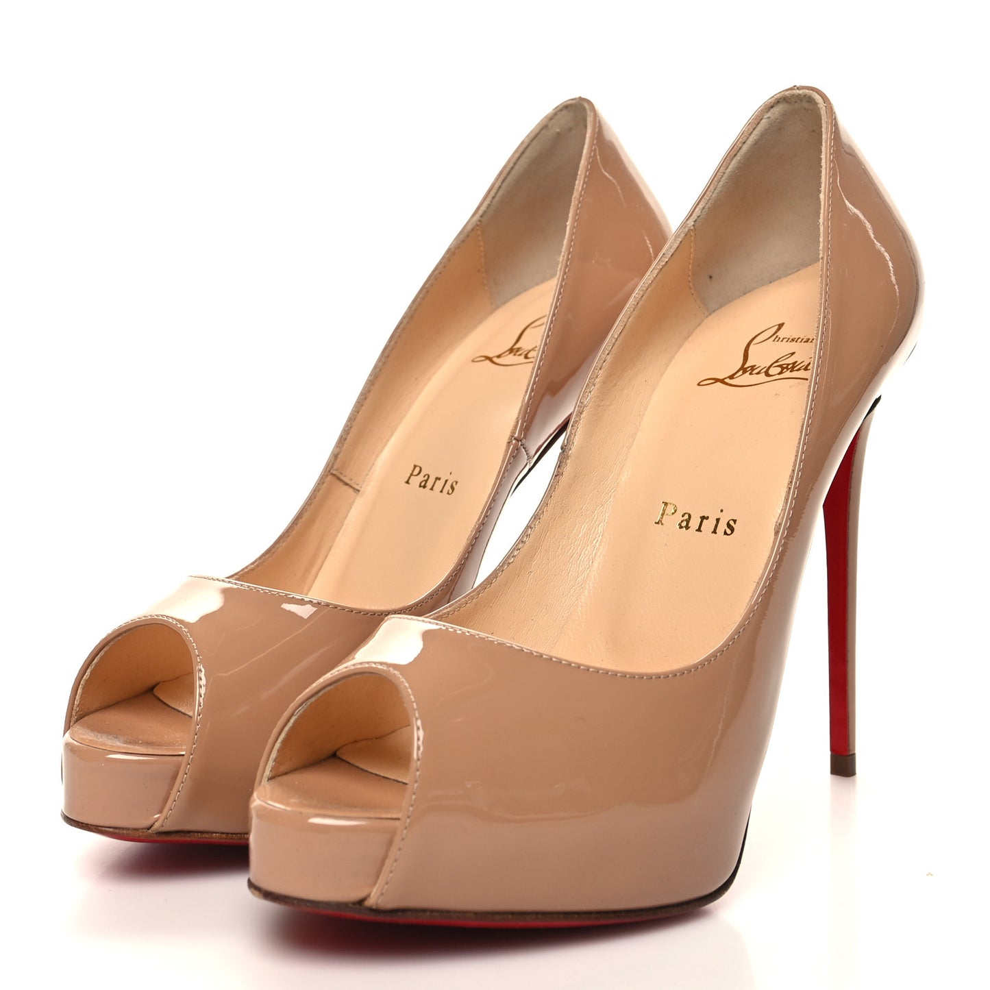 Patent New Very Prive 120 Pumps 36 Nude
