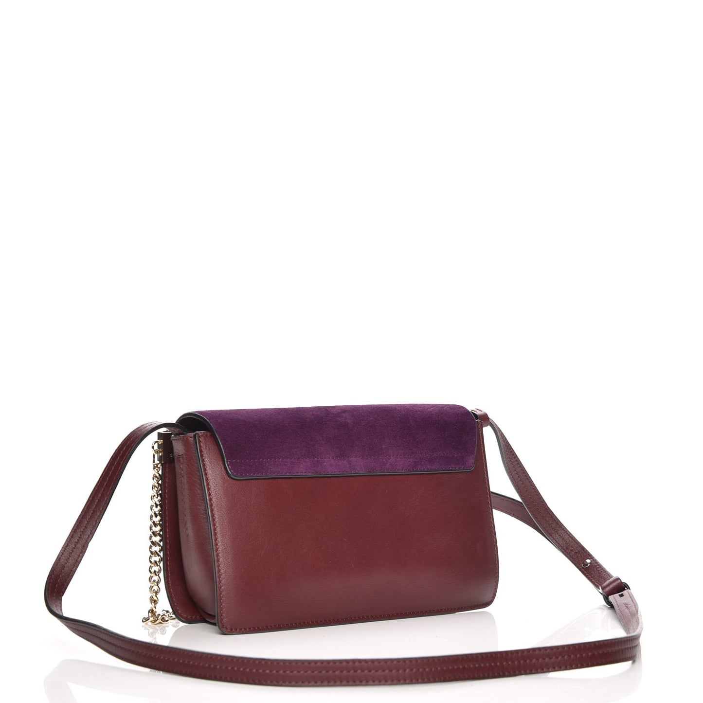 Suede Calfskin Small Faye Shoulder Bag Intense Violine