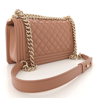 Chanel Caviar Quilted Medium Boy Flap Brown 3 of 11
