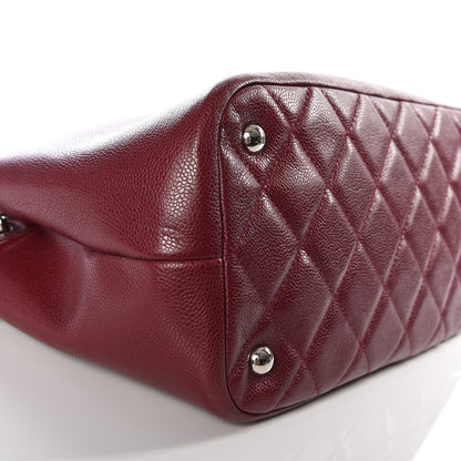 Chanel Caviar Quilted Large Timeless CC Soft Tote Dark Red 5 of 9