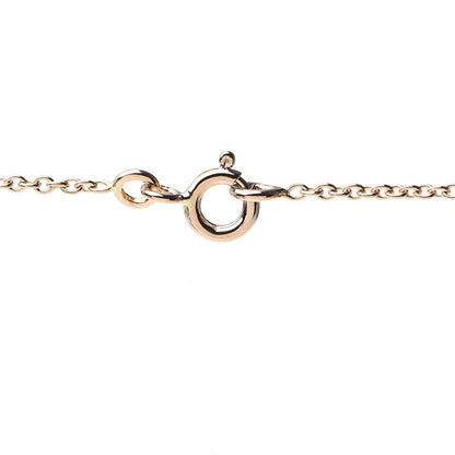 Hermes 18K Rose Gold Diamond Kelly Amulette Pendant Necklace 5 of 6