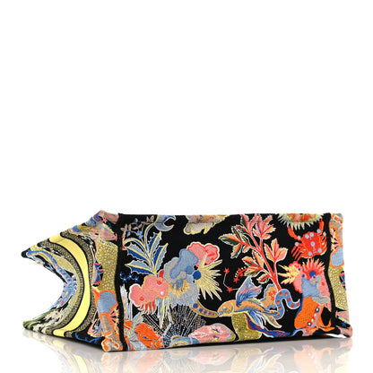 Christian Dior Canvas Zodiac Fantastico Embroidered Medium Book Tote Black Multicolor 4 of 11