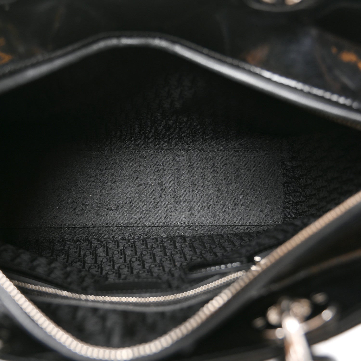 Christian Dior Patent Cannage Large Lady Dior Black 5 of 10