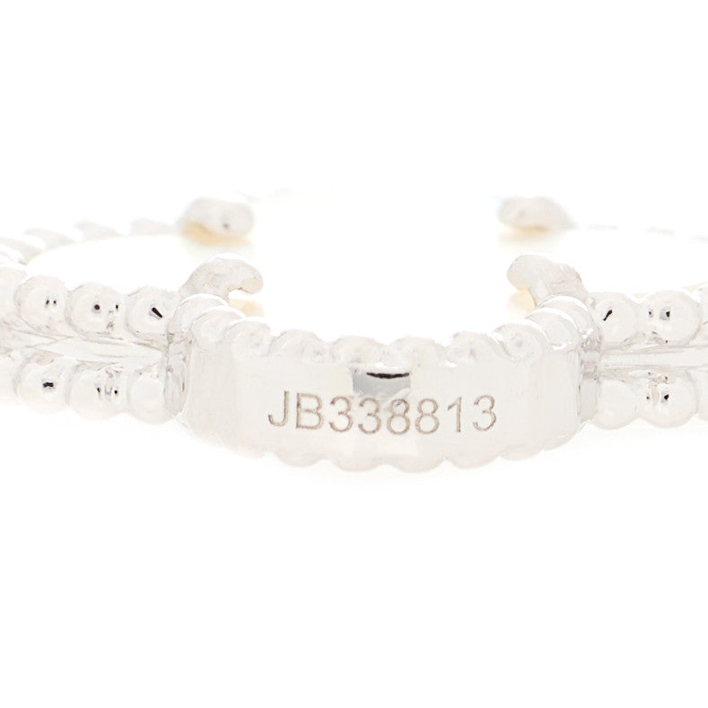 Van Cleef & Arpels 18K White Gold Mother of Pearl 5 Motifs Vintage Alhambra Bracelet 3 of 5