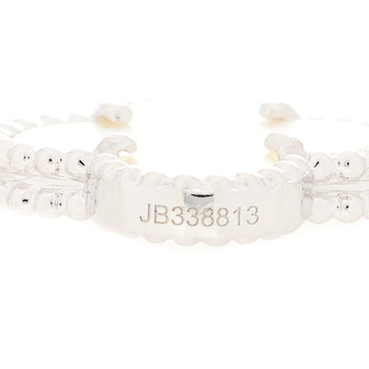 Van Cleef & Arpels 18K White Gold Mother of Pearl 5 Motifs Vintage Alhambra Bracelet 3 of 5