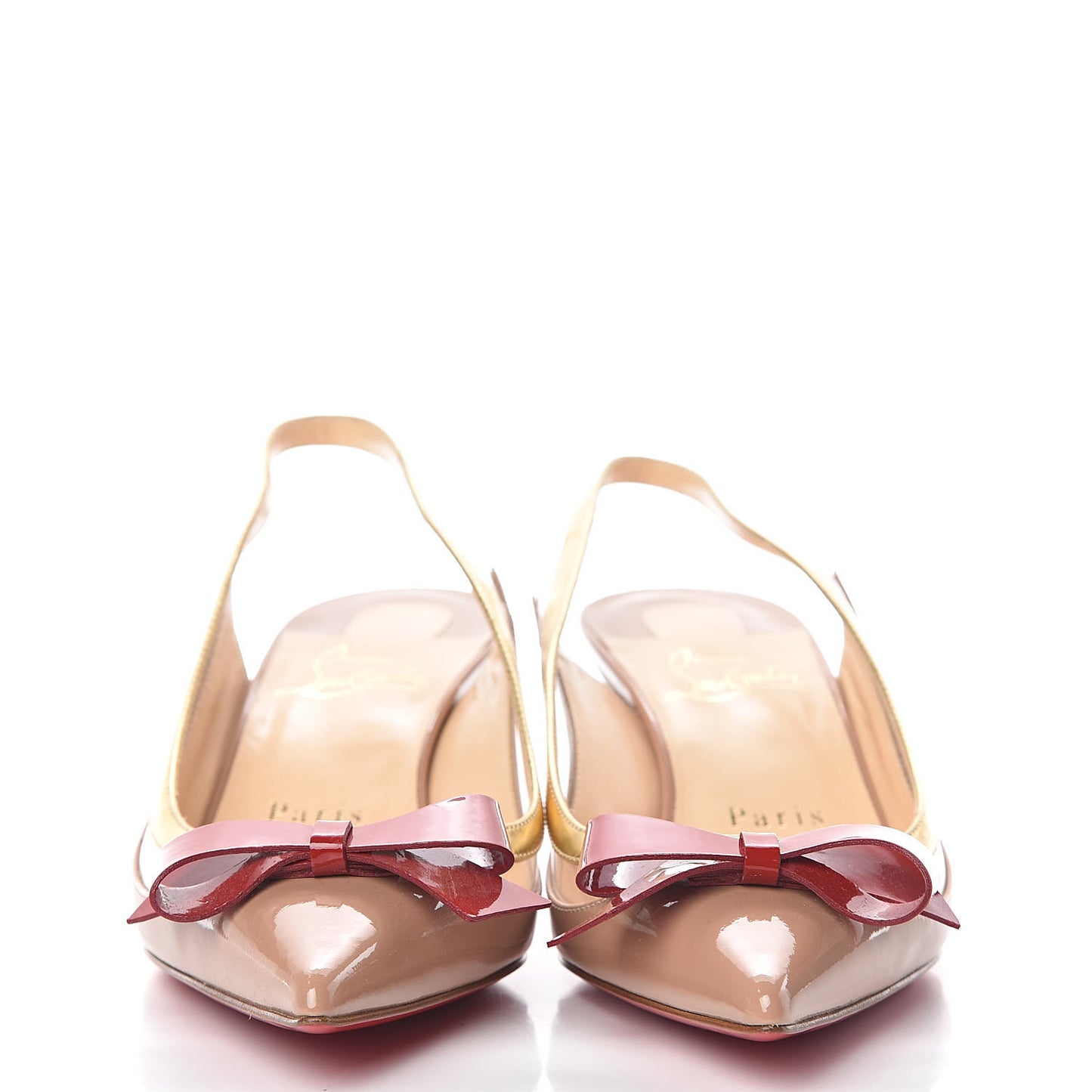Patent PVC Suspenodo Sling 45 Pumps 36 Nude