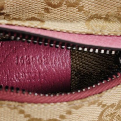 Gucci GG Monogram Web Double Pocket Belt Bag Pink 7 of 7