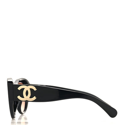 Chanel Acetate Butterfly Large CC Sunglasses 5492 Black 3 of 9