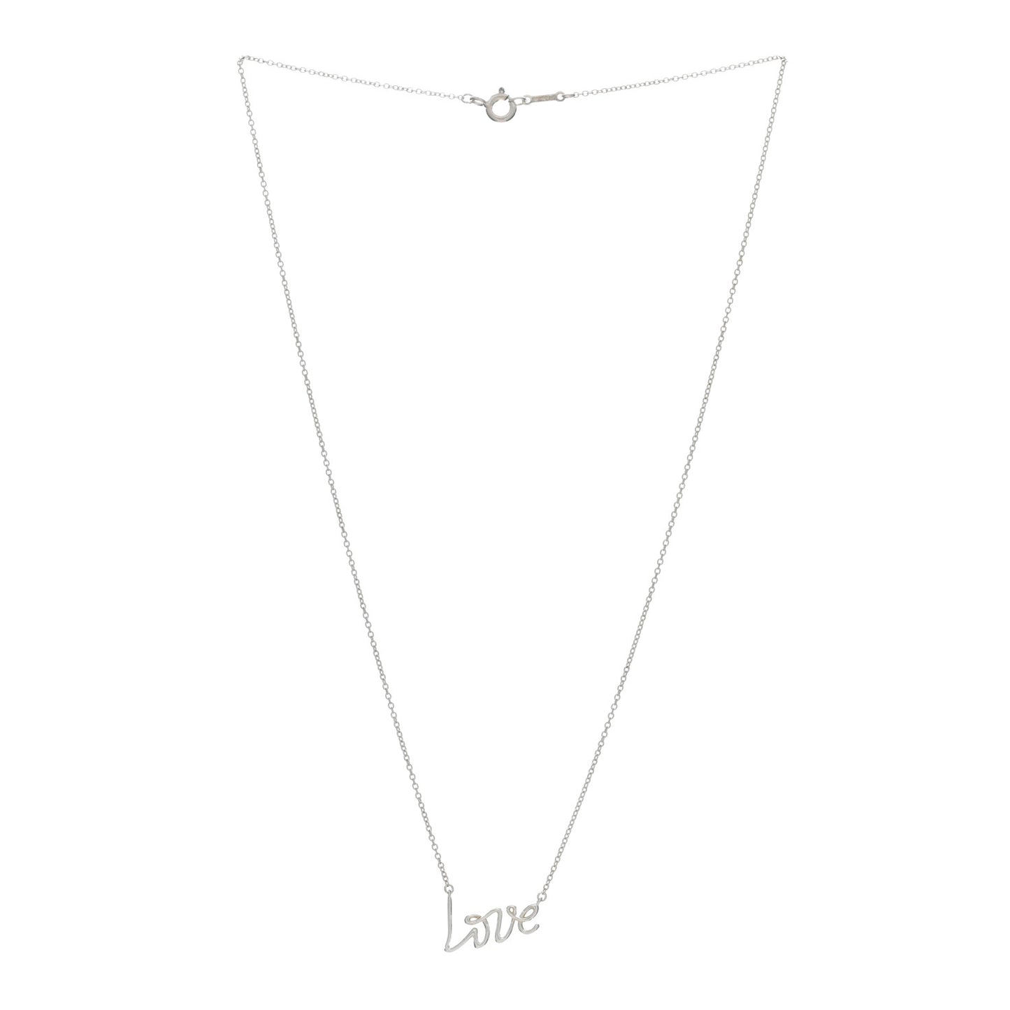 Sterling Silver Paloma Picasso Graffiti Love Pendant Necklace