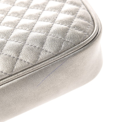 Gucci Laminated Nappa Web Trapuntata Small GG Shoulder Bag Argento 8 of 12