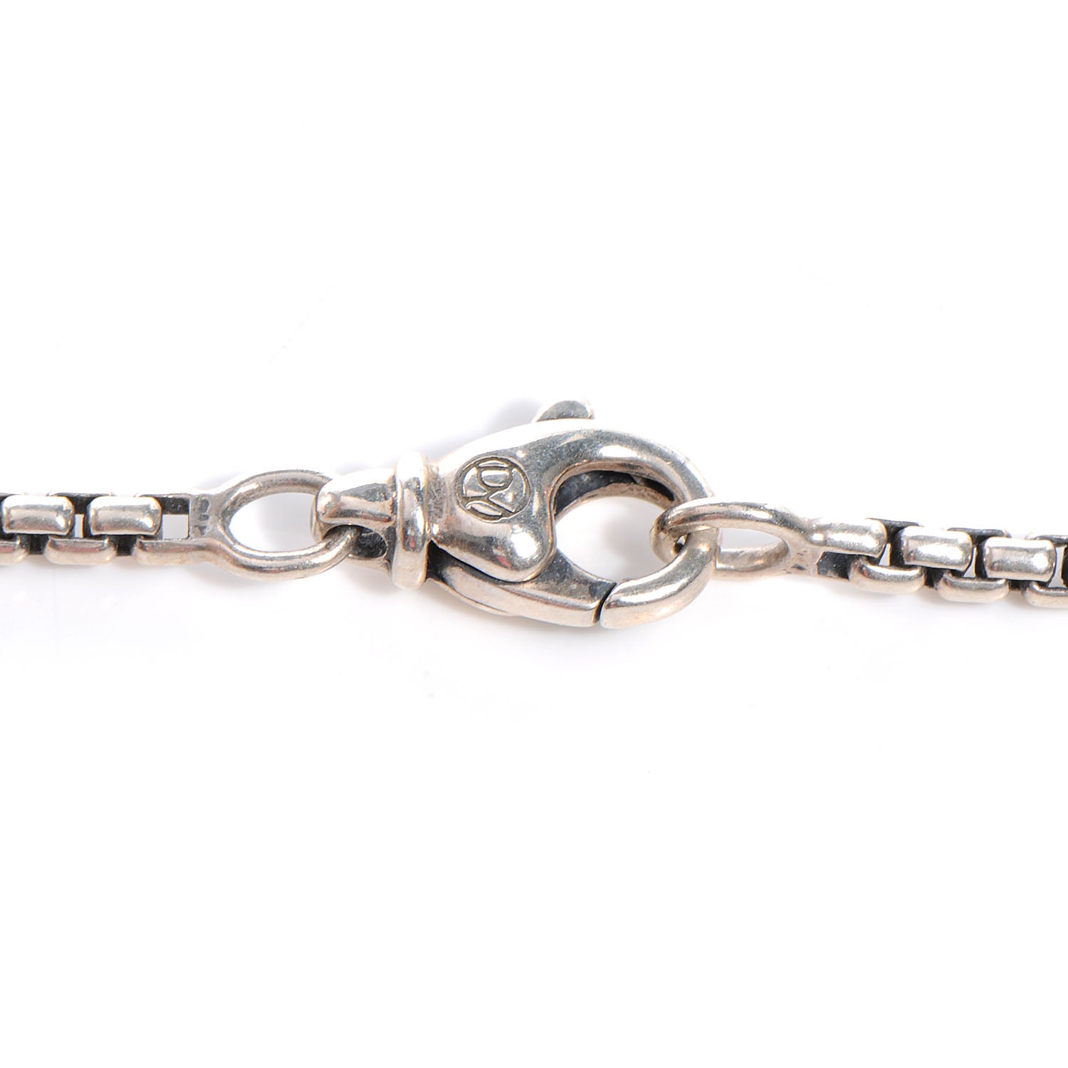 David Yurman Sterling Silver Chevron Cross Necklace 4 of 4