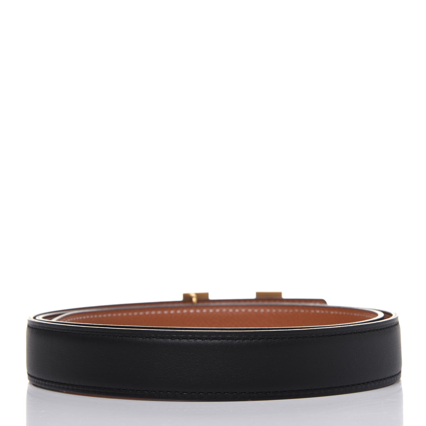 Swift Epsom 24mm Mini Constance Guilloche H Belt 90 Black Gold