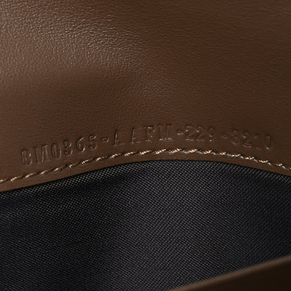 Fendi Vitello Soft F is Fendi Bi-Color FF 1974 Embossed Continental Envelope Wallet On Chain Maya Black 7 of 10