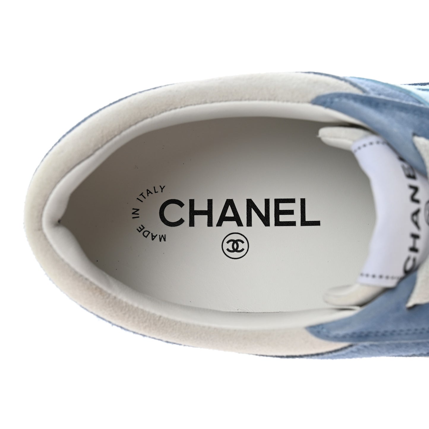 Suede Kidskin Womens CC Sneakers 41 White Blue