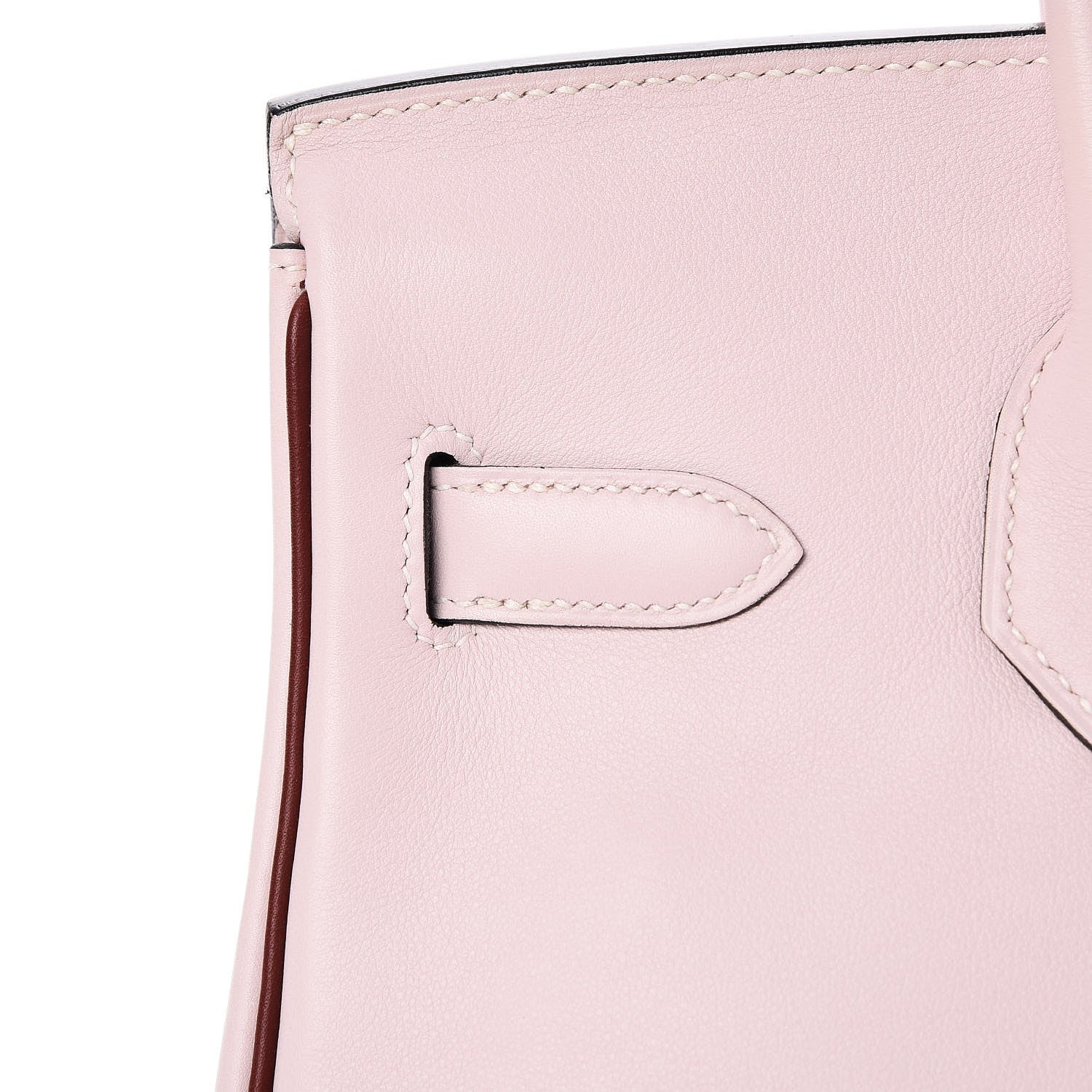 Hermes Swift Horseshoe Bi-Color Birkin 30 Rose Dragee Rouge H 31 of 37