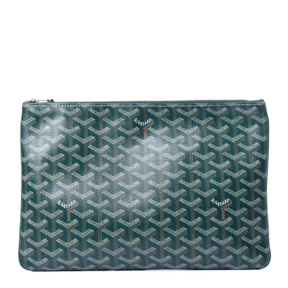 Goyard Goyardine Senat Pochette MM Green 1 of 13