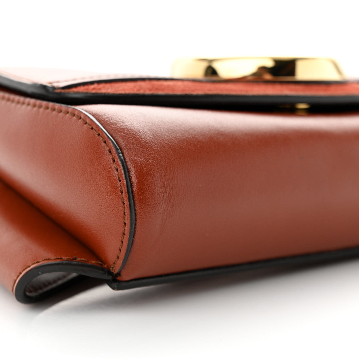 Chloe Calfskin Suede C Belt Bag Sepia Brown 9 of 12