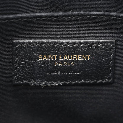 Saint Laurent Calfskin Matelasse Monogram Lou Camera Bag Black 6 of 13