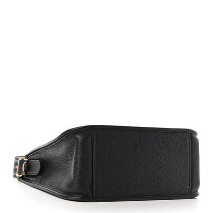 Prada Vitello Daino Hobo Messenger Bag Black 4 of 9