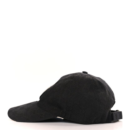 Gucci Monogram Textured Dollar Calfskin Zeno Baseball Hat XL Black 3 of 8