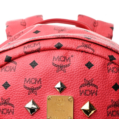 MCM Visetos Large Sprinkle Stud Stark Backpack Corail 7 of 10