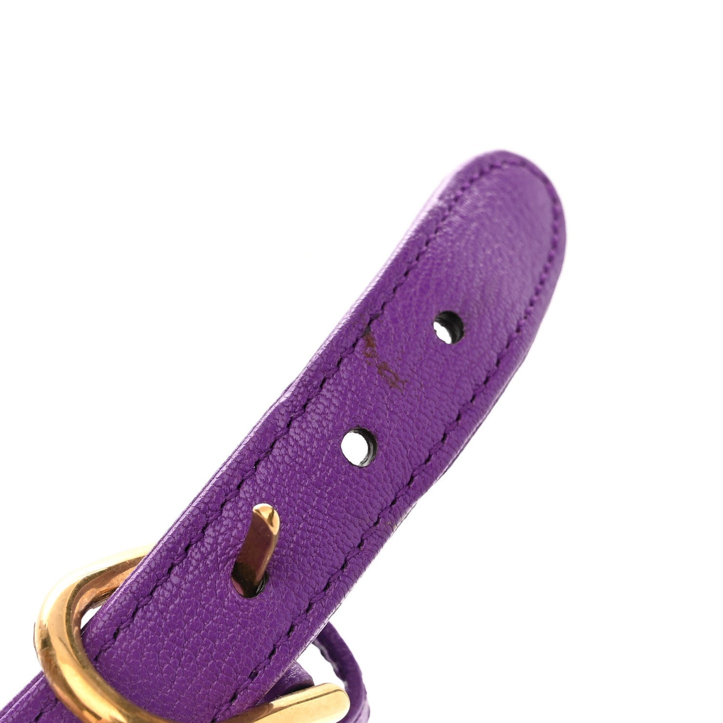 Goatskin Medium Aphrodite Shoulder Bag Shine Purple