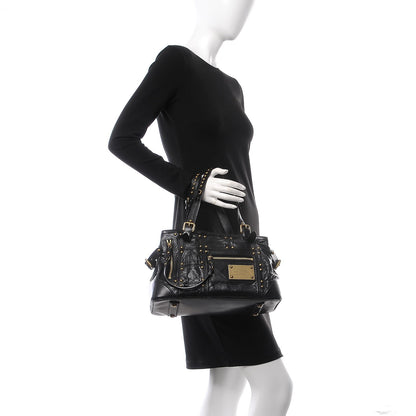 Louis Vuitton Lambskin Riveting Black 2 of 13