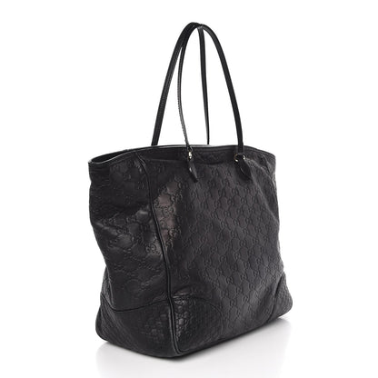 Gucci Guccissima Medium Bree Zippered Tote Black 2 of 10