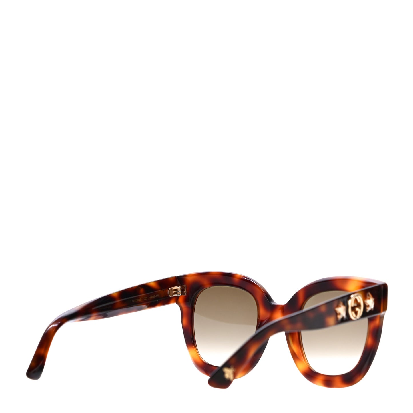 Round Frame Star Sunglasses GG0208S Tortoise