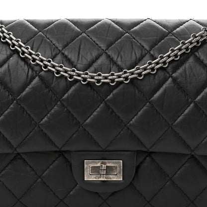 Chanel Aged Calfskin Quilted 2.55 Reissue 226 Flap Black 8 of 11