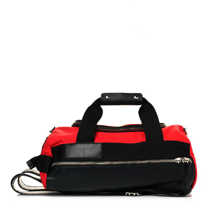 Givenchy Nylon Canvas Convertible Duffle Backpack Red Black 7 of 10