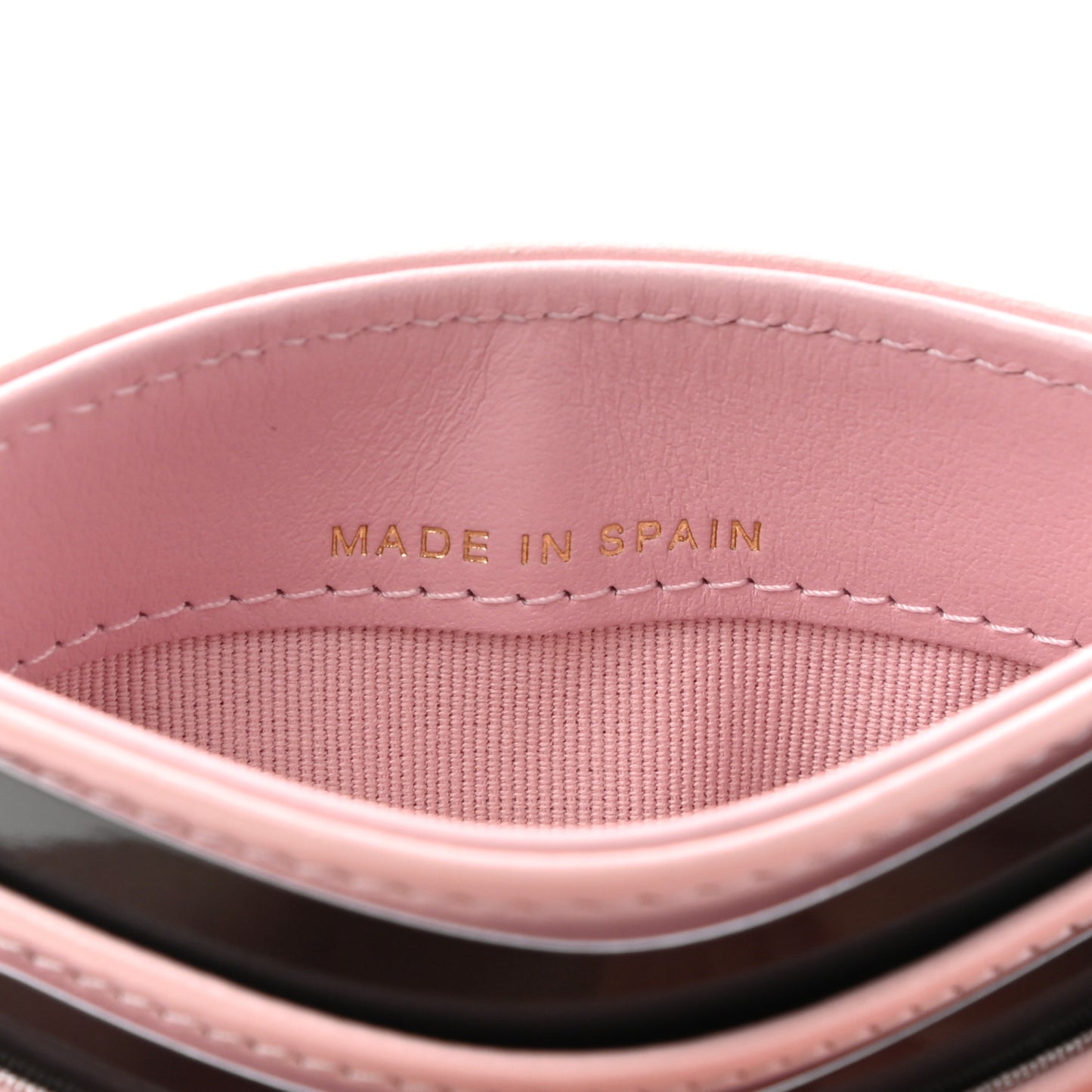 Lambskin Quilted Chanel 19 Card Holder Light Pink
