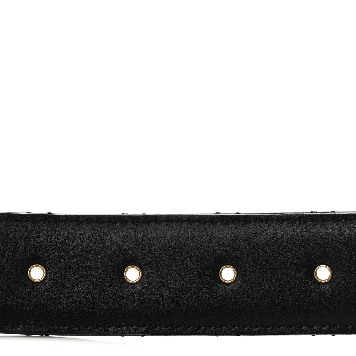 Calfskin Quilted CC Chain Belt 80 32 Black