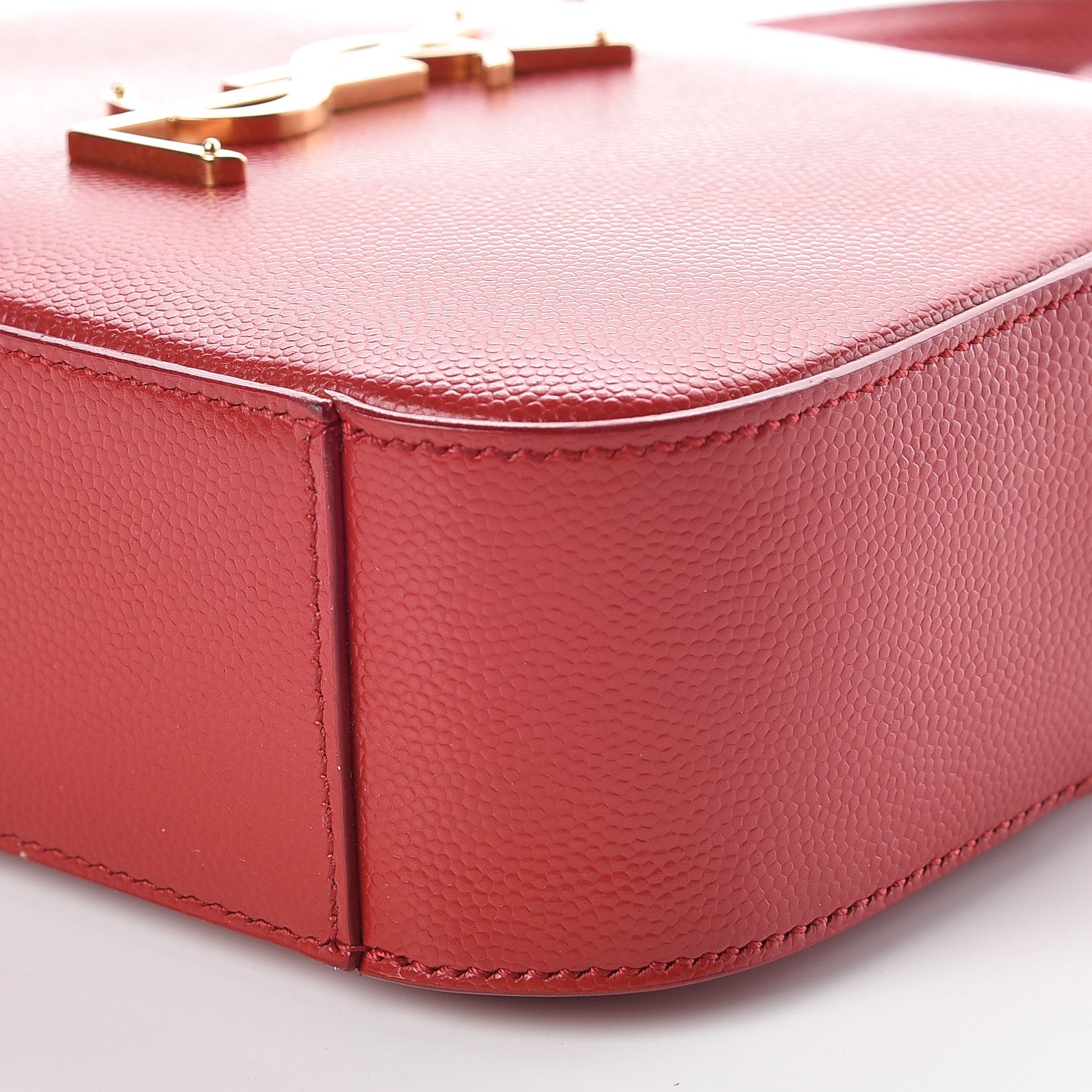 Saint Laurent Grain De Poudre Small Classic Monogram Camera Bag New Red 6 of 9