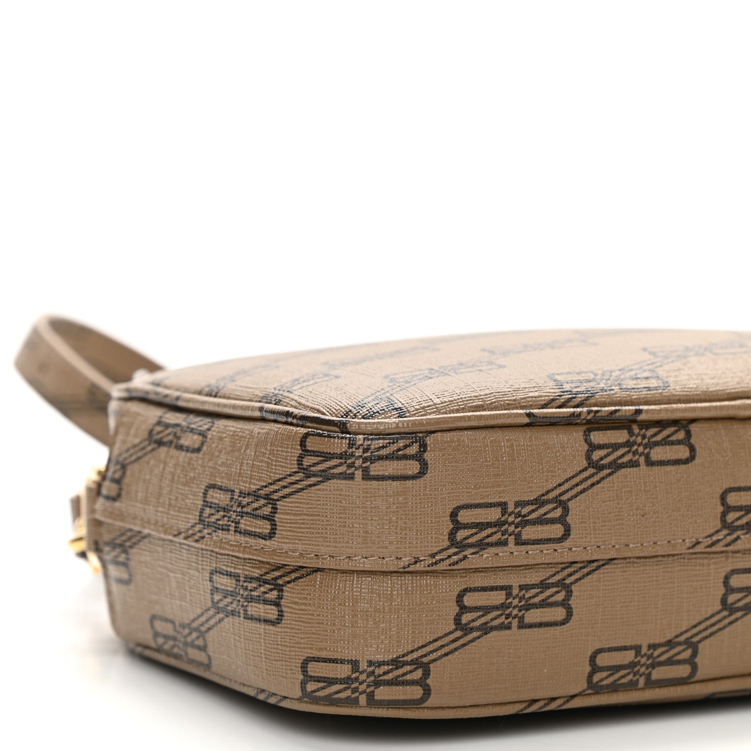 Balenciaga Coated Canvas BB Monogram Small Signature Camera Bag Beige Brown 9 of 10