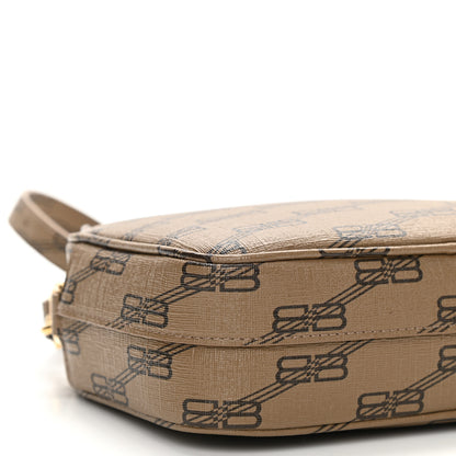 Balenciaga Coated Canvas BB Monogram Small Signature Camera Bag Beige Brown 9 of 10