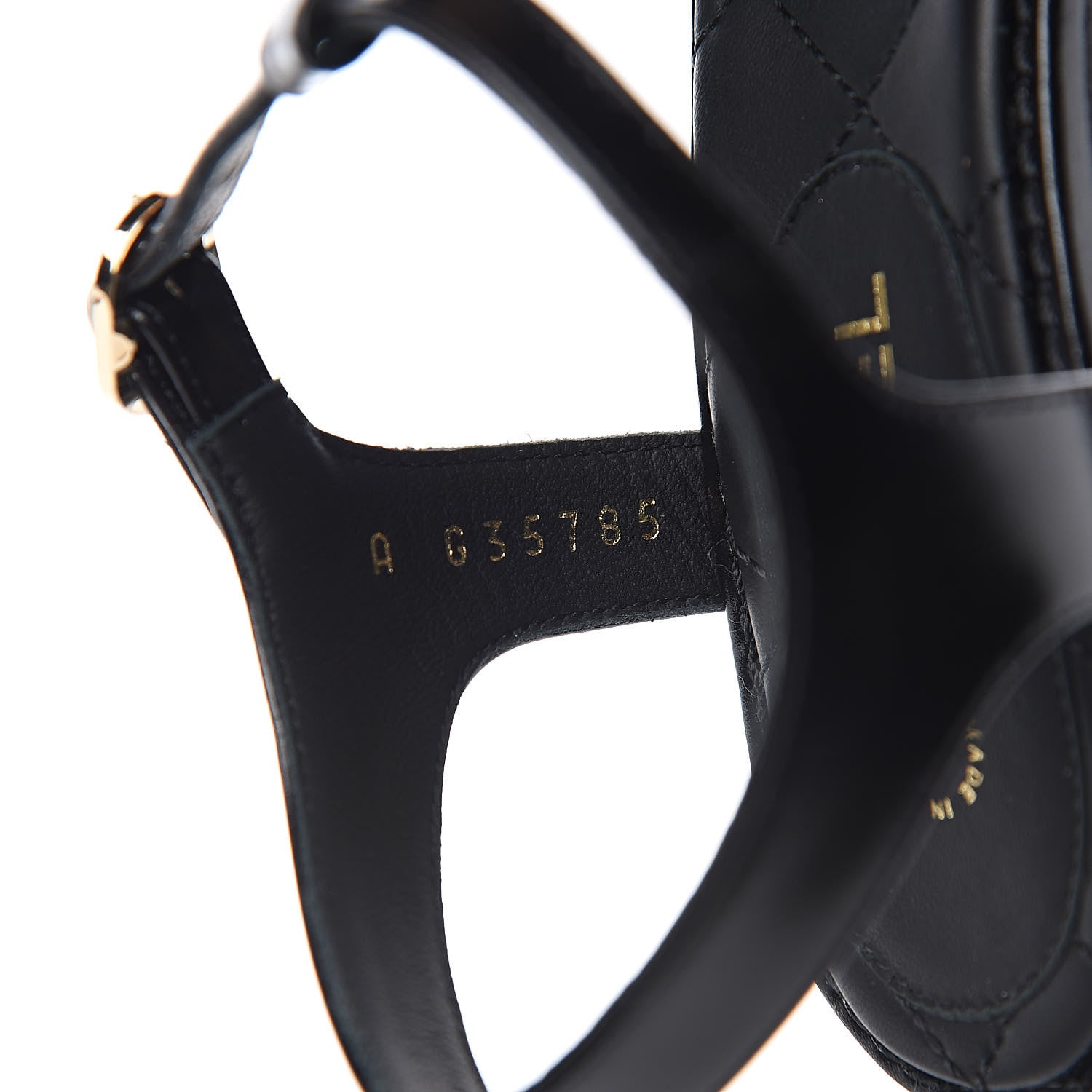 Chanel Calfskin Medallion CC Thong Sandals 36 Black 8 of 9