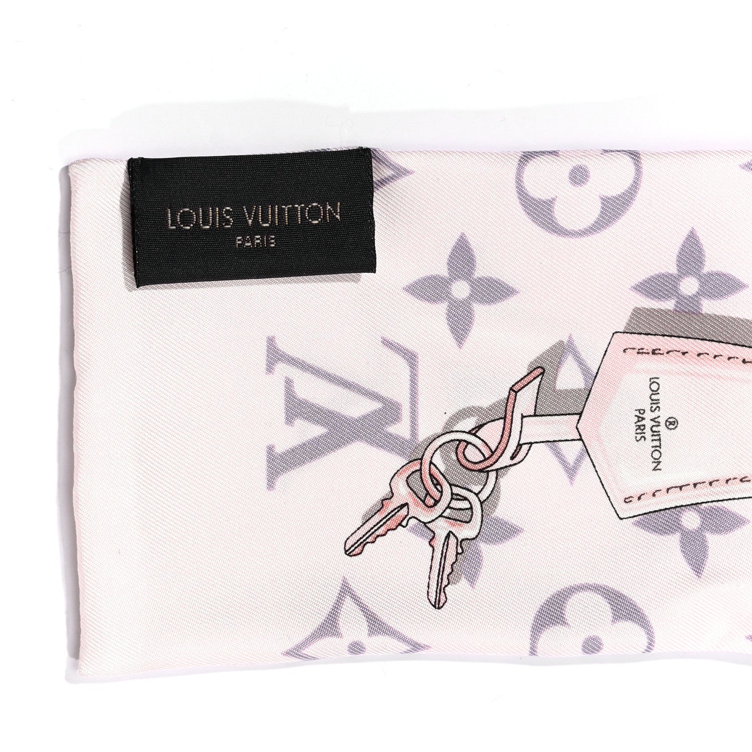 Louis Vuitton Silk Monogram Confidential Bandeau Light Pink 3 of 5