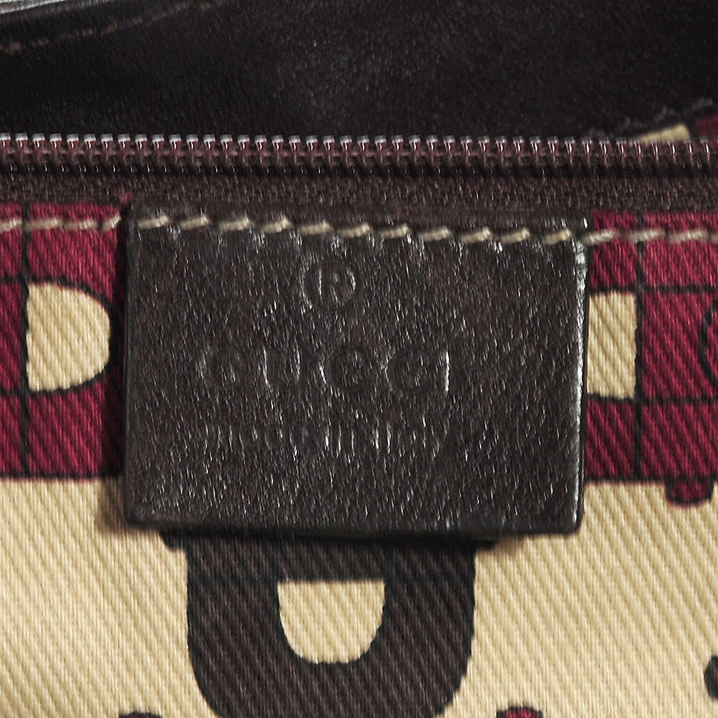 Guccissima D Gold Large Shoulder Bag Brown