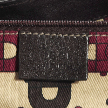 Gucci Guccissima D Gold Large Shoulder Bag Brown 7 of 8