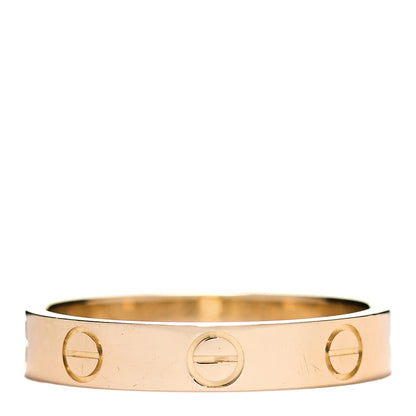 Cartier 18K Yellow Gold 3.5mm LOVE Wedding Band Ring 53 6.5 1 of 5