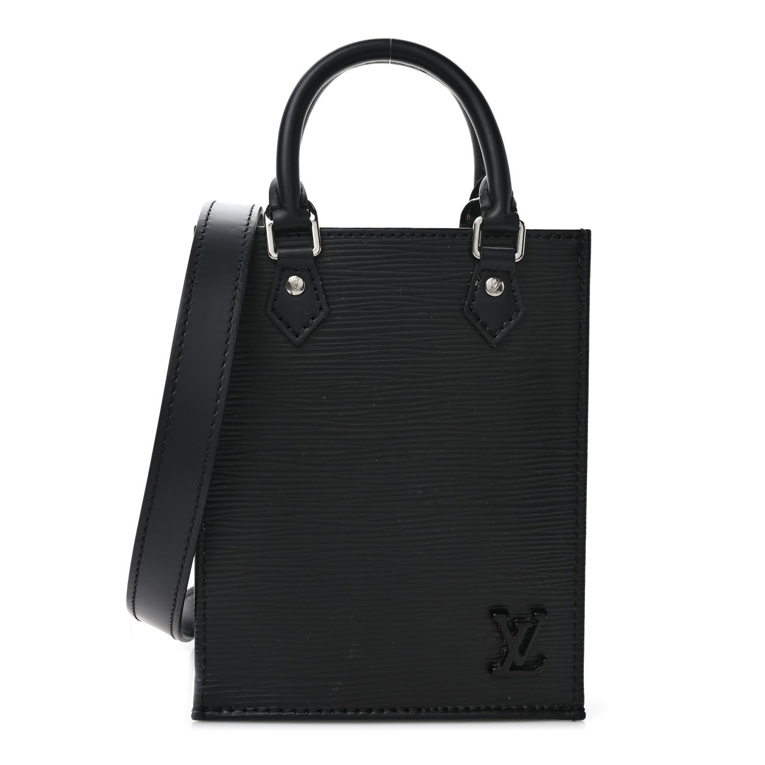 Louis Vuitton Epi Petit Sac Plat Black 1 of 11