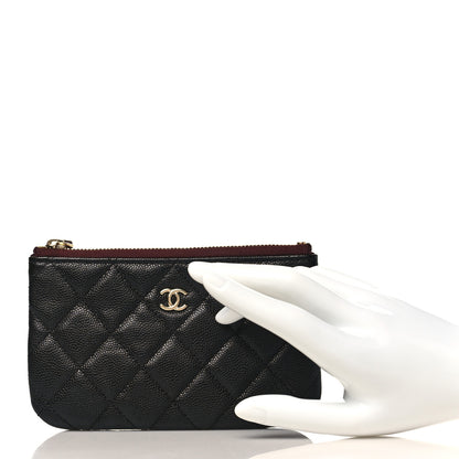 Chanel Caviar Quilted Small Cosmetic Case Black 2 of 8