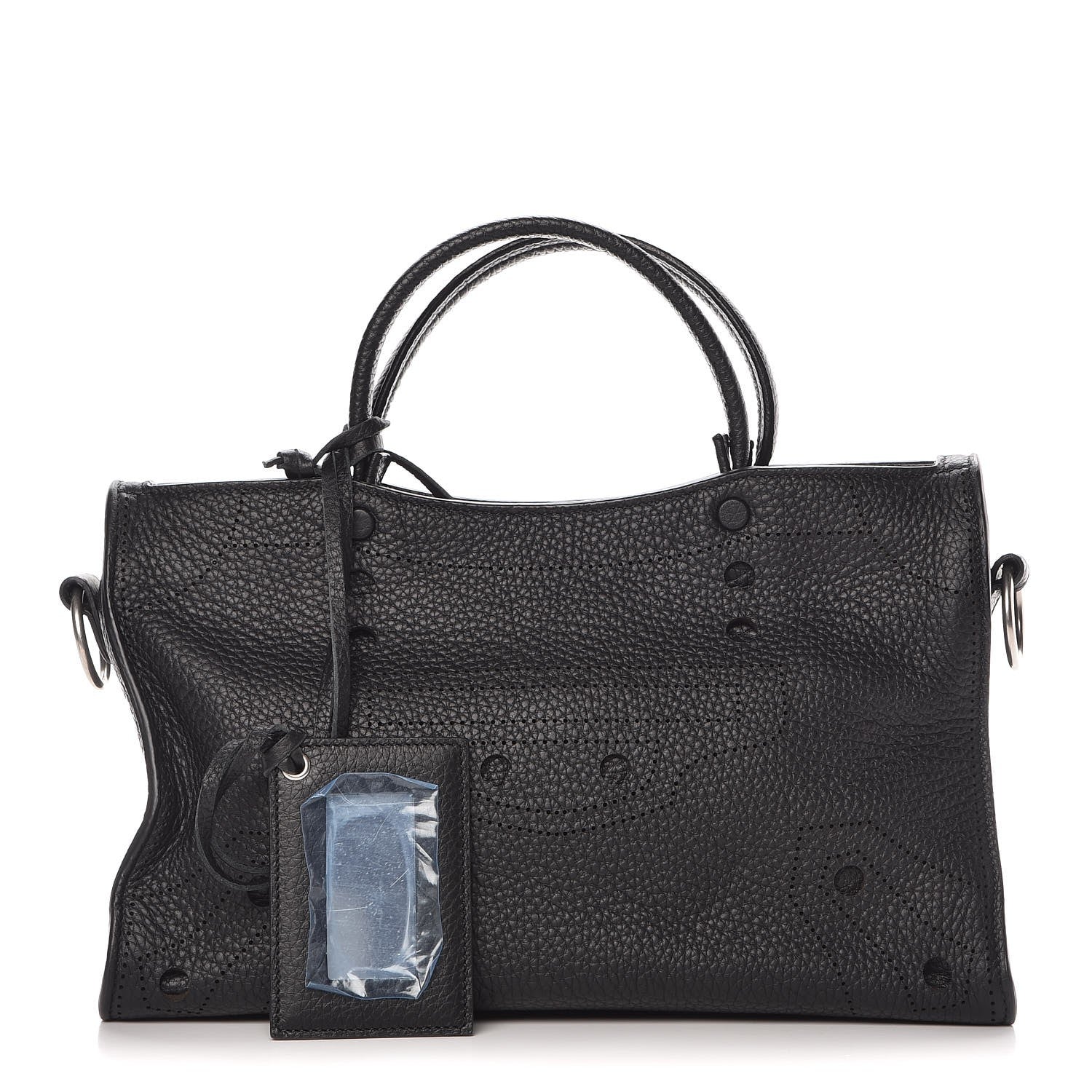 Balenciaga Veau Grana Perforated Blackout Hardware S City Black 2 of 14