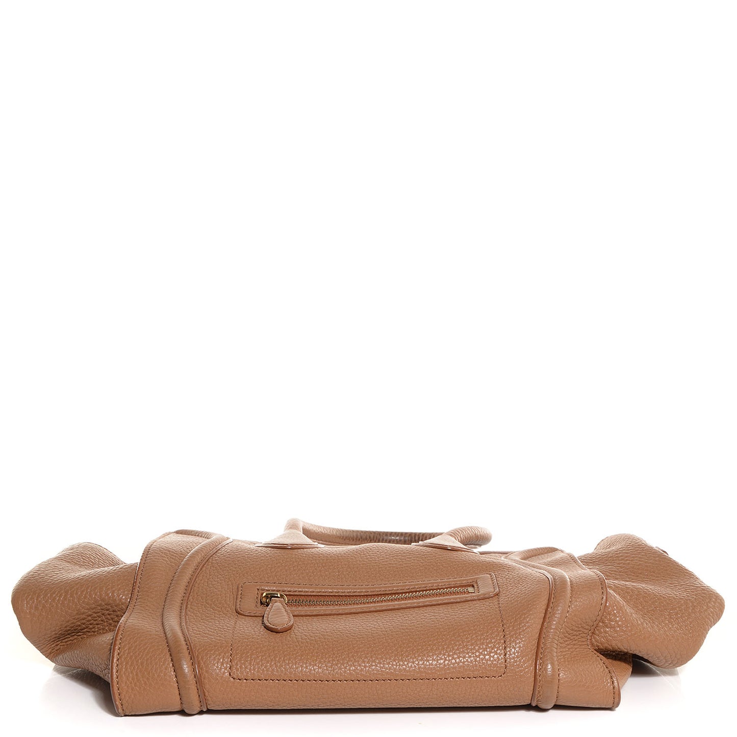 Pebbled Calfskin Mini Luggage Camel