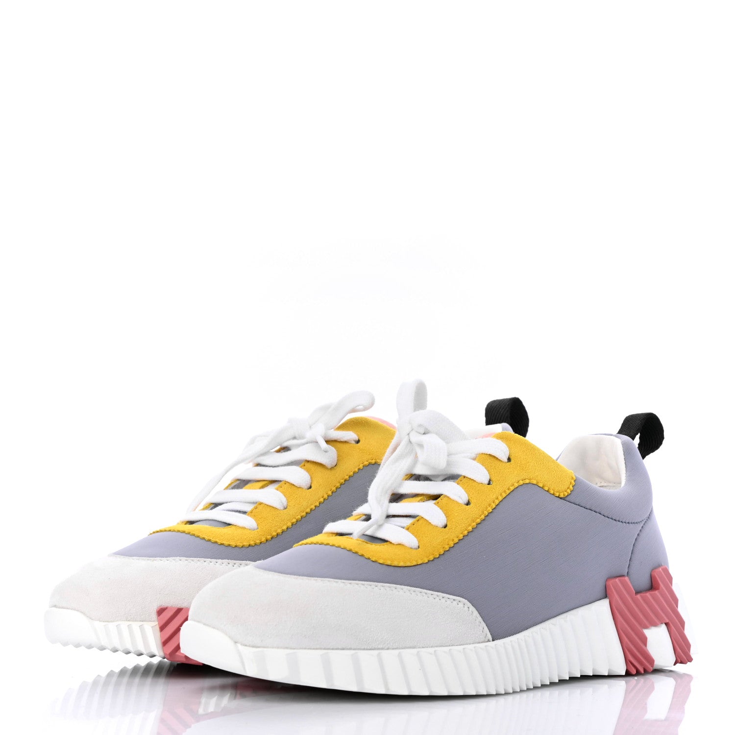 #エルメス Hermes Technical Canvas Suede Goatskin Bouncing Sneakers 38 849282