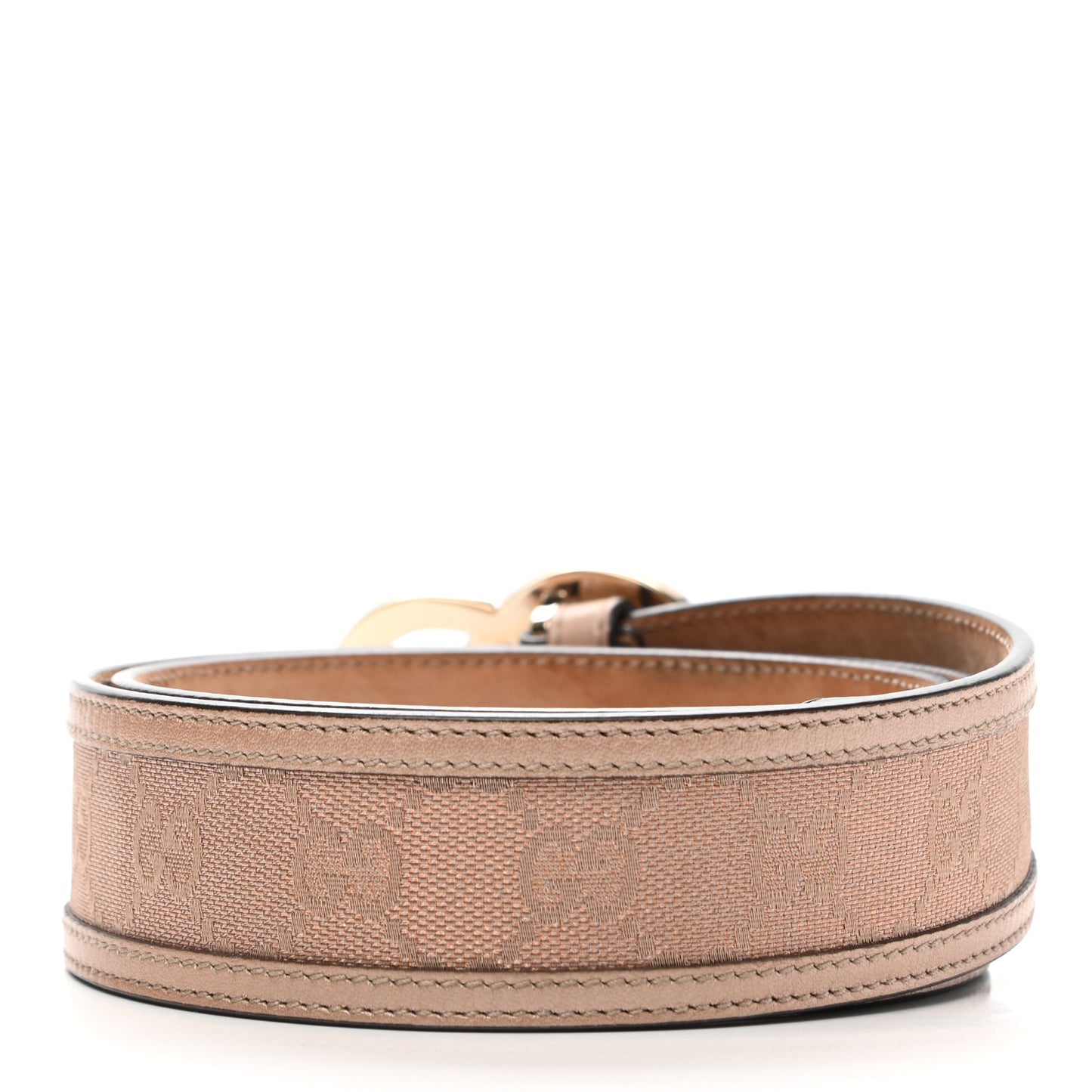 Calfskin Monogram Lovely Heart GG Belt 85 34 Beige