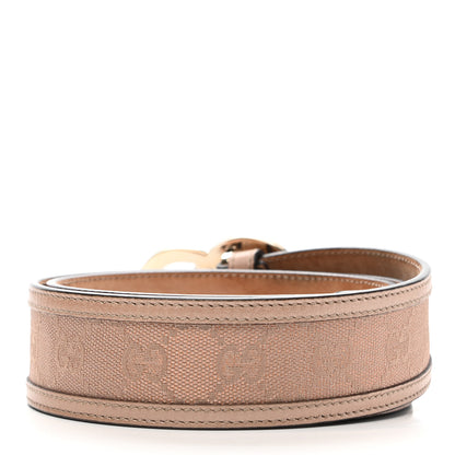 Gucci Calfskin Monogram Lovely Heart GG Belt 85 34 Beige 2 of 6