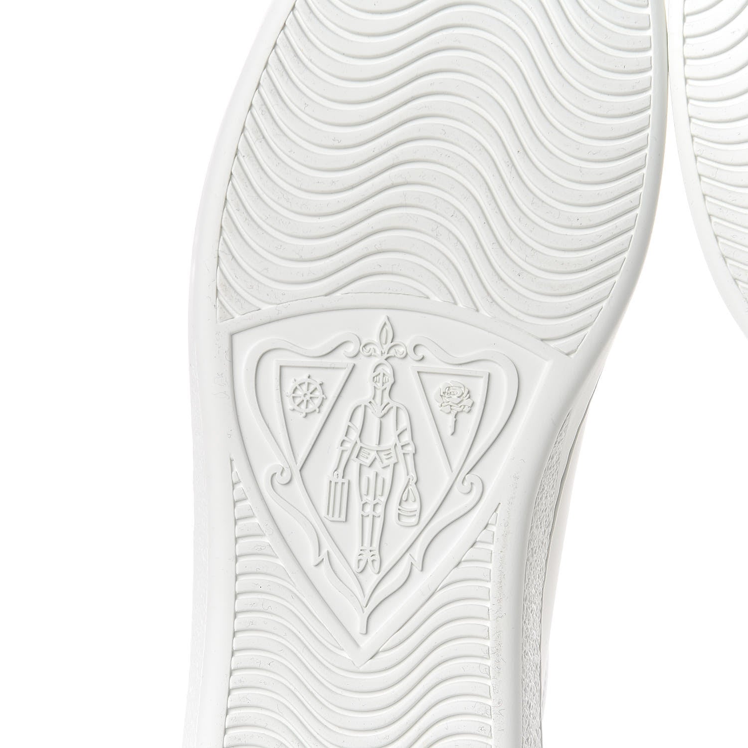Gucci Calfskin Interlocking G Perforated Mens Ace Sneakers 7.5 White Grey Sky 6 of 10